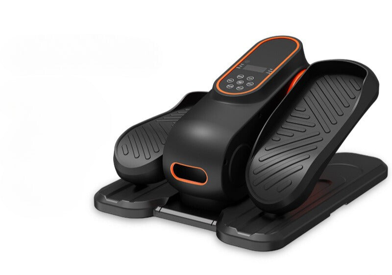 Black and orange step machine on a white background
