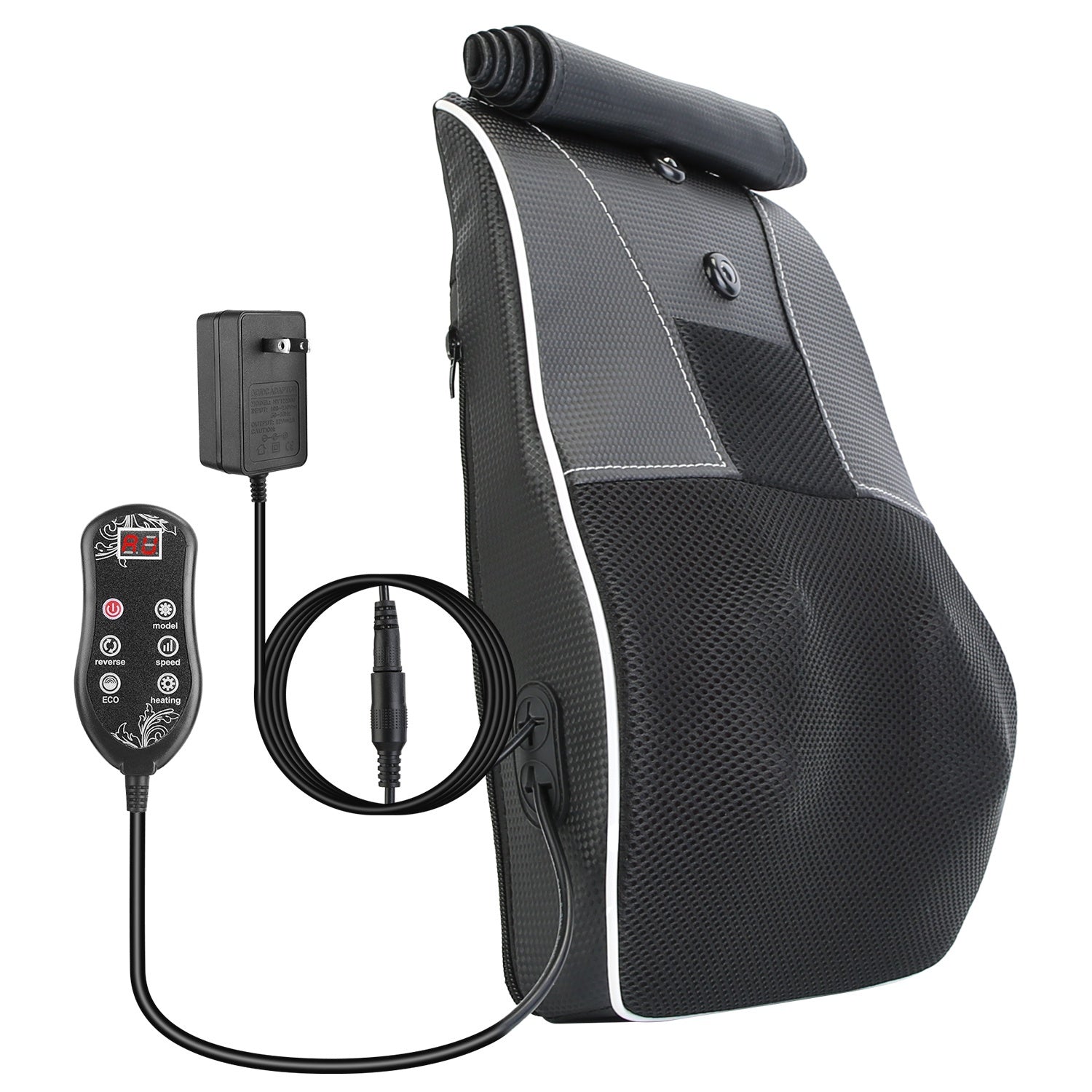 1Pc Back Massager With Heat 3D Kneading Massage Pillow Shiatsu Full Body Massager For Back Neck Waist Arm Abdomen Calf